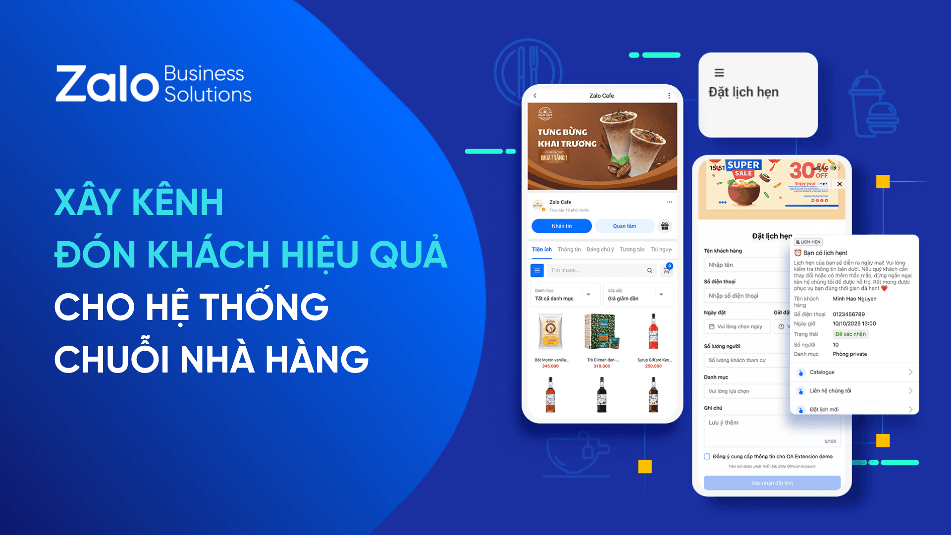 Xây kênh OA đón khách hiệu quả cho hệ thống chuỗi nhà hàng, F&B