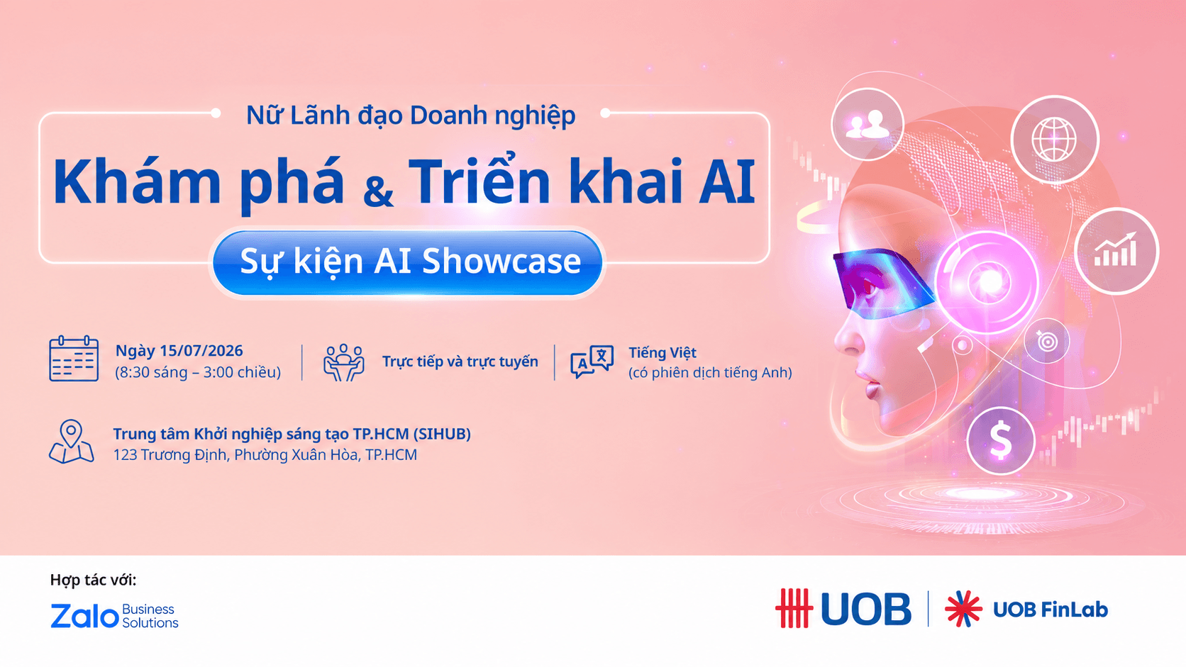 Zalo Business Solutions x UOB Finlab 2026: khám phá và triển khai AI dành cho nữ lãnh đạo doanh nghiệp 