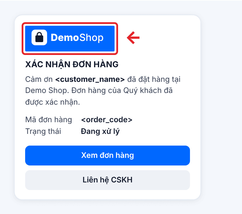 Logo giao diện sáng bị từ chối vì có nền màu