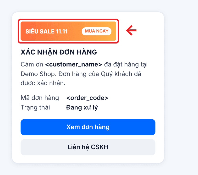 Hình ảnh banner bị dùng thay cho logo