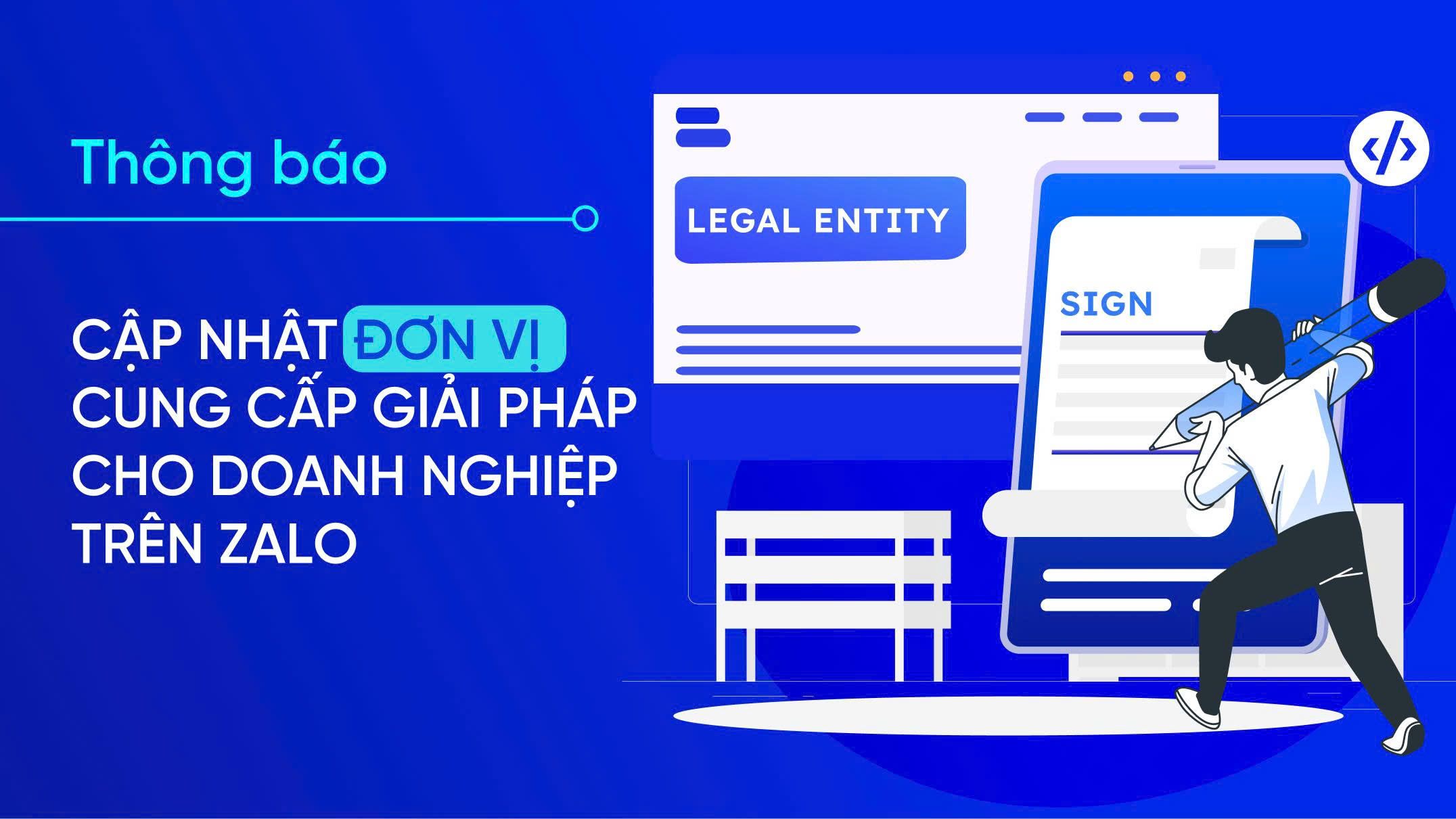 Cập nhật đơn vị cung cấp giải pháp doanh nghiệp trên Zalo